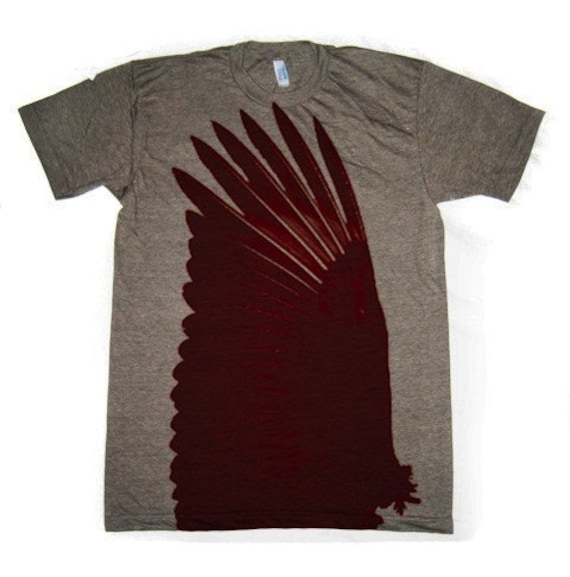 mens brown graphic tee