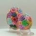 Colorful Millefiori Floral Polymer Clay Covered Quail Egg