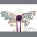 Chloe No.6 - Small Cellophane Fairy Wings in Purple