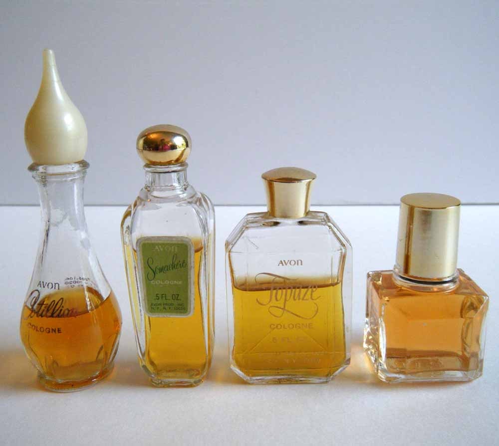 Vintage Avon Lot of 1980s Miniature Perfume by Vintageworks