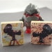 Camera Map Cuff Links / Cufflinks - Lights Camera Action on Scrabble Tiles