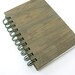 4 x 6 Blank Journal Faux Bois Brown