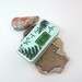 Green Fern Domino Fridge Magnet - far east woodland, nature, party favor