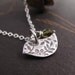 Petite Bird Necklace tiny sterling silver peace dove