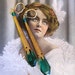 Art Deco Czech Glass and Late 1800s French Brass Aiglette, Aglet Earrings...Classic Beauty, Tantalizing Teal