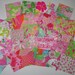 Lilly Pulitzer Fabric 6 inch by 6 inch 25 squares Lot 1