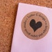 Kraft Heart Return Address Labels