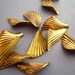 Small Feather Brass Stampings (8)