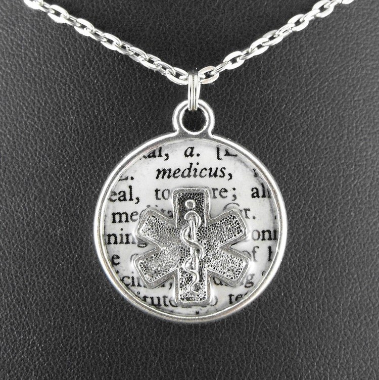 Paramedic Medical Definition Necklace by COGnitiveCreations