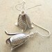 SALE - Silver Flower Earrings with Swarovski crystals
