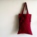tote bag - claret mum texture