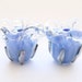 Reserved - Periwinkle Flower Pair