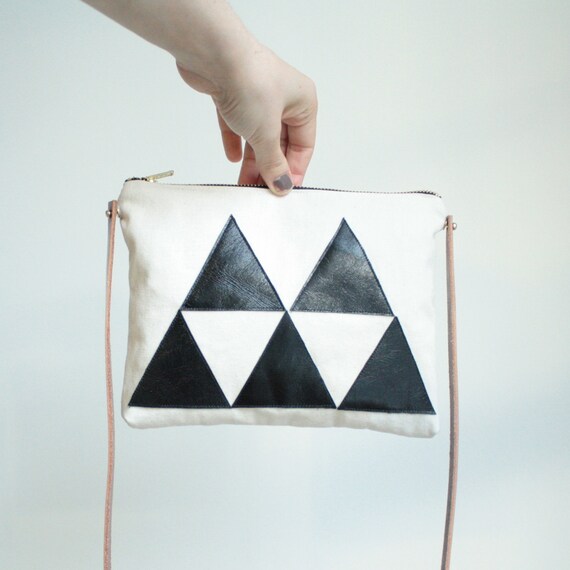 Bag leather triangles