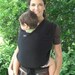 ORGANIC BAMBOO Baby Wrap Sling Carrier-Super Lightweight-Black-DvD Includede-One Size Fits All