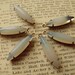 White Opal Cushion 24X6 Vintage Navette Earring Drops 6 Pcs