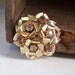 REDUCED Vintage Coro Brooch with Purple Rhinestones