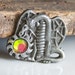 Black Friday Sale Souvenir Collectible: Vintage Pewter Dragon and Auroraborealis Glass Bead-- WAMP Made in UK, Dragon