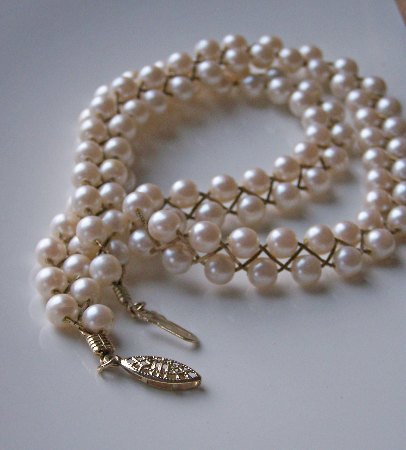 Etsy Vintage Pearls: Vintage Avon Braided Faux Pearl