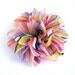1 No-Slip, Spring Striped Flower with Lace Hair Clippie