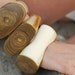 Wood Bangle - Sumac Bracelet - Size Medium- Amazing Grain - Square Rounded Wooden Jewellery - Canada - Sustainable - Green - Sapwood