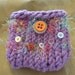 Purple and Buttons Mini bag