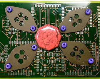 Recycled CIRCUIT BOARD MAGNET Geekery Houseware