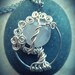 Rose Quartz Moon Sterling silver tree necklace