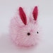 Easter Gift Stuffed Animal Cute Plush Toy Bunny Kawaii Plushie Candy the Pink Fluffy Snuggly Cuddly Bunny Rabbit Toy Large 6x10 Inches