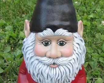 Garden Gnome - Yard Art - Gnome Statue - Gnome Figurine - Outdoor Decor - Garden Decor - Cute Ceramic Gnome - Fathers Day gift