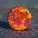Serena - K O Lampwork - 1 Floral Focal Bead