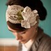Magnolias in Lace Caramel - Garlands of Grace Something special headband 2012