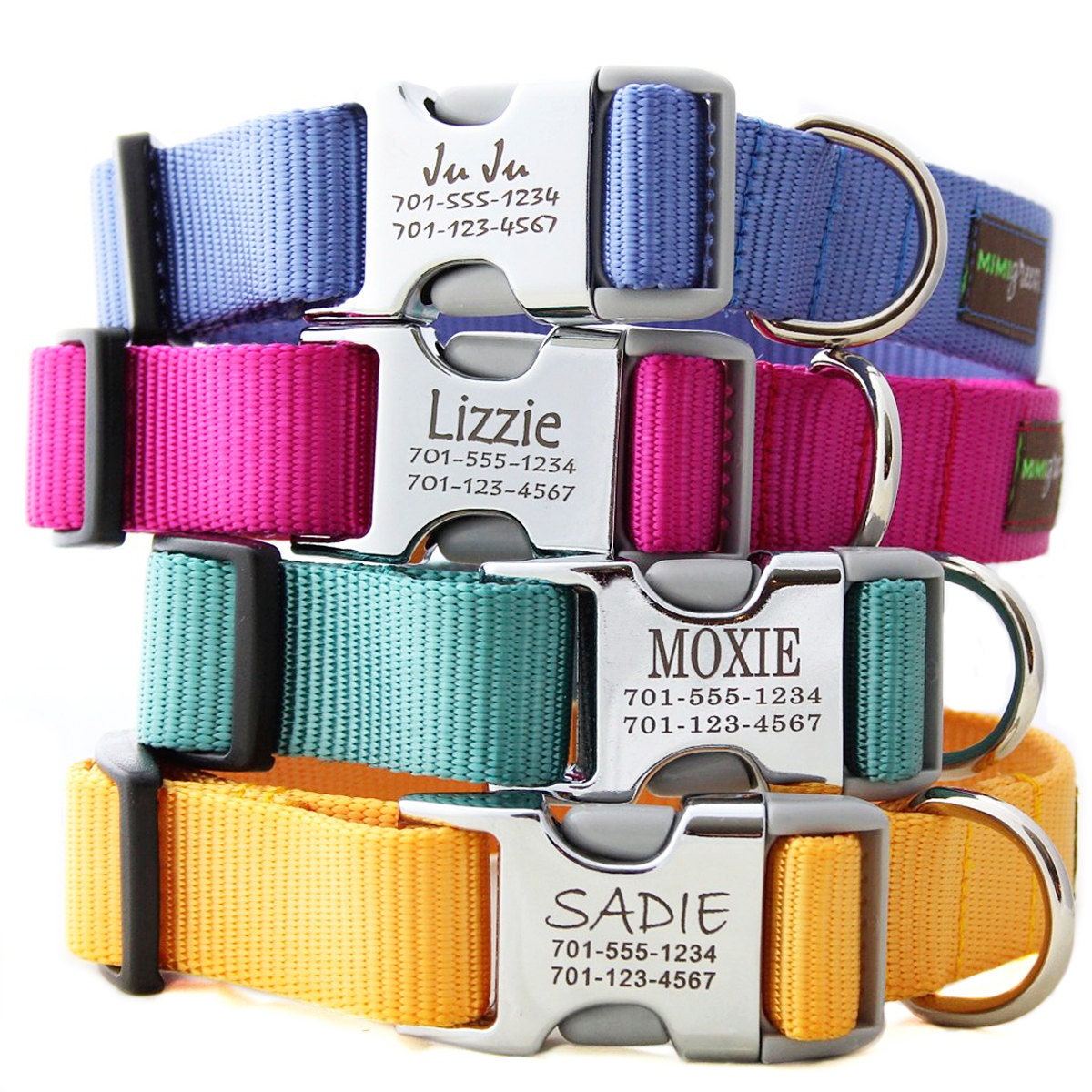 Leather Dog Collar: Dog Collars With Name Tag Built In