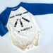 Baseball Onesie for Down Syndrome - Good Things Come in Threes - newborn baby clothing long sleeve creeper 3 - 6 months