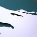 Lake Superior Silhouette 8 x 10 original papercut