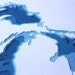 The Great Lakes - original 12 x 12 papercut art in your choice of color
