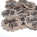 Rustic Wood Thank You Stickers, 20 hand lettered stickers handwritten thank you calligraphy by KisforCalligraphy