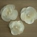 3 white/ivory flowers --for Bride, bridesmaid and flower girl---head piece, hair pins