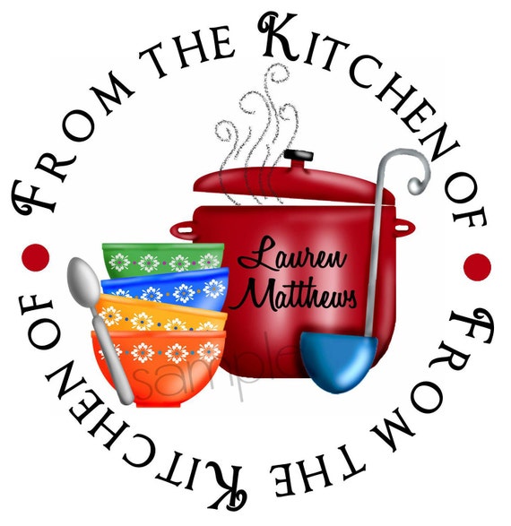 Soup Stickers Soup Labels Kitchen stickers cooking labels