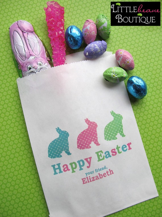 Easter Candy Bags Easter Favor bags Easter Treat bagsEaster