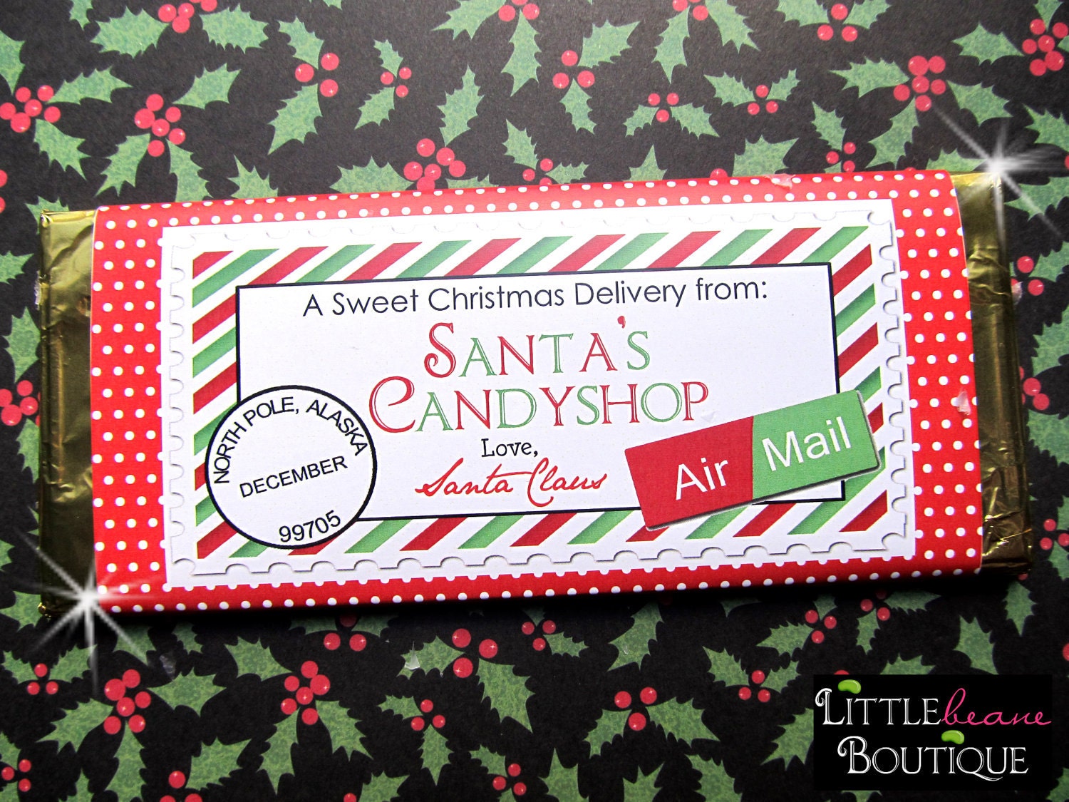 Free Printable Candy Bar Wrapper Christmas Candy Bar Wrappers Santa Christmas Mini Hershey Bar