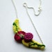 Botanical Bow, a hand embroidered necklace