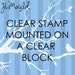 CLEAR STAMP From your Business Logo Wedding Art Invite Child Clip Art or Drawing 1.5x1.5 (clear stamp)