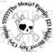 Gothic Pirate Skeleton Return Address Stamp