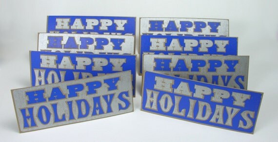 letterpress holiday cards
