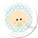 Personalized Baby Shower Stickers -- Baby Boy -- Personalized Sticker, Personalized Label, Personalized Favor Label -- Choice of Size
