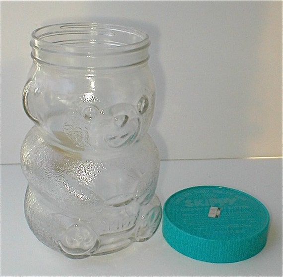 Vintage Skippy Bear Jar Cookie Jar Vintage 60s Peanut Butter