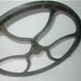 Cast Iron Flywheel Wheel - Circa 1930s -Sewing Machine Industrial Folk Art and Steampunk Gear