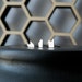 All Things Considered - asymmetrical trio of mini silver earrings - No.110