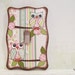 Decoupaged Large Scalloped Light Switch Plate Cover - Owl - For Child or Babies Room -SHIPS NOW