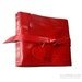 Leather Journal / Sketchbook / Wedding Guestbook . large 8.5"x7.25" . rich red . handmade handbound (320pgs)